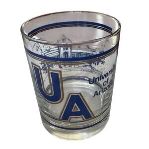 University Of Arizona Scotch Whiskey Barware Glass (1) Tucson Undergraduate